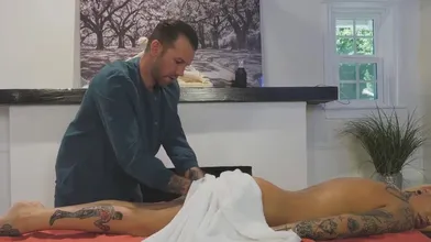 A Lubed Up Massage Went Well With A Transsexual