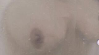 Fitting my Huge Melons into my new Swimsuit into the Shower - Doubly Crazy