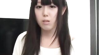 Japanese prettiest 18yo girlfriend satisfies her horny man