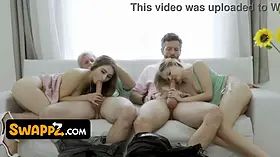 Thick blondie penelope kay, coco lovelock & Mike Mancini in horny gang bang
