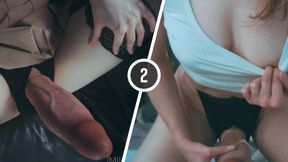 TWOFOLD: Futanari Surprise Reveals With Pegging