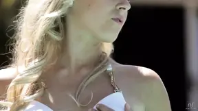 Sexy blonde eager to please in deepthroat session