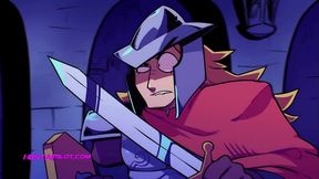 Succubus Lytica and her ebony MILF friend gangbang a hot cartoon guy