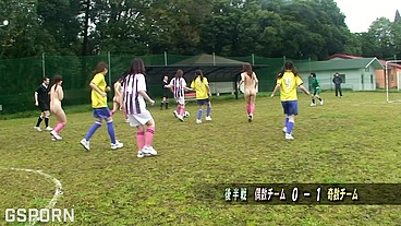 Female Tokyo soccer team of sexies japaneses teens has hot sex training