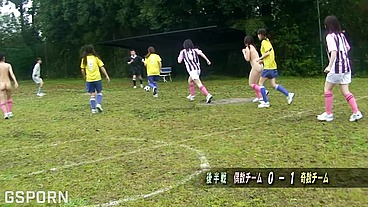 Female Tokyo soccer team of sexies japaneses teens has hot sex training