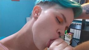 Sweet throatjob closeup So sweet fuck