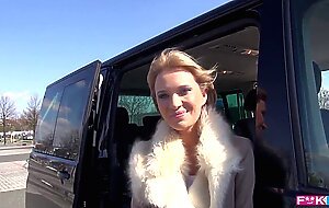 Angel's tongue on devil's dong - czech babe blows hard cock