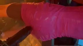 Mistress Tirza milking whipping and smoking in the swimming pool