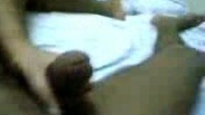 Fluffy 18 years old Indian girlfriend jacks off my massive dick