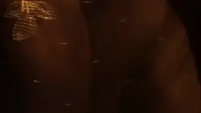 Hairy Asian deva Dassi shows off her midriff in a sensual solo scene