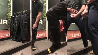 Watch Jetsfan1983's Fresh Trousers get drenched in jizz while he tries to jerk off solo in Guest Room mirror