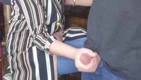 Stepmom handjob