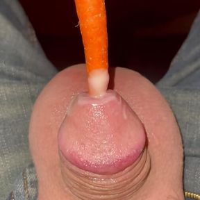 Tiny cock vs carrot