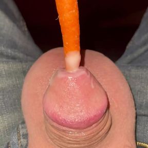 Tiny cock vs carrot