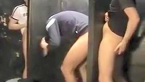Britlads glory hole cum