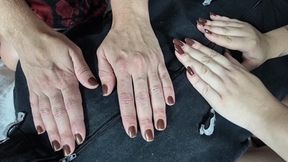 Two blonde goddesses driving Marvin to true despair with their dangerous hands - by Agatha Morgana and Gabriela Blond - CLIP 01