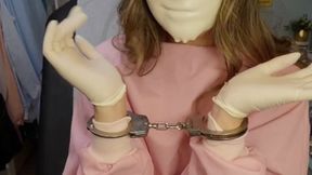 NAUGHTY NURSE TAPED GAGGED & HANDCUFF