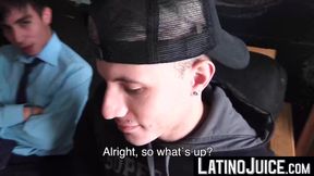 Adorable dudes Latin Dave and Ayun gobbles each others dick until one of them cums