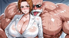 roshi (db) x masaki (bleach) ai