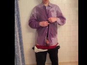 Pissing & Cumming in Dress Clothes
