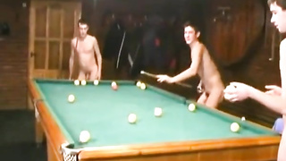 Russian Soldiers Play Pool in Nude 8