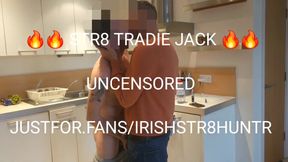 Str8 Tradie Crushed on Daddys Lap Choked Gushing Cum Flood