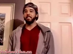 Amateur Americans Blue and Joe talk before blowjob