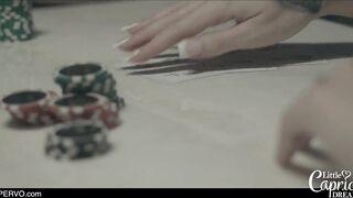 XPERVO - Petite French Hottie Takes Him All In After Poker Game