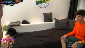 Curious German Teen's Wild Threesome Adventure with Double Fun!