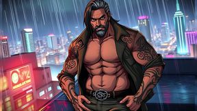 Strong Hunky Men Made with Ai