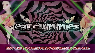 The Demon Shemale Mesmerizes you to wank and eat your cum cum BY GoddessLana