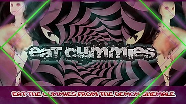 The Demon Shemale Mesmerizes you to wank and eat your cum cum BY GoddessLana