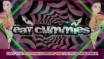 The Demon Shemale Mesmerizes you to wank and eat your cum cum BY GoddessLana