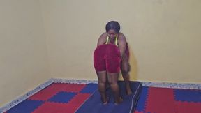 Piledriver with yoga shorts Suzzy vs Nisha