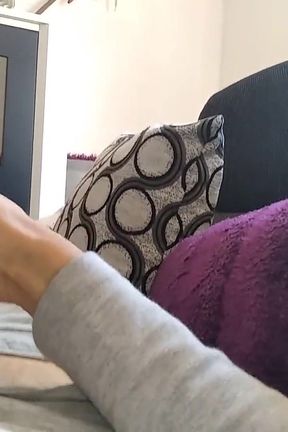 Lonely Rich Man on the Couch with a Big Wet Fat Cock Spitting Thick Milk