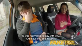 Big tits Italian fucks her teachers huge dick pov