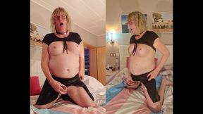 TS Lilly Sophie Playing with Her Girlsdick and Big Tits and Cum a Big Load