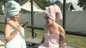 Towel Fetish Sensual Lesbian Massage Fun With Ashlynn Taylor & Whitney Morgan (SD 720p WMV)