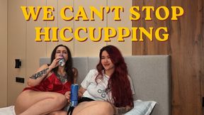 Two Girls Hiccuping Together Laughing Hiccup Fetish Close-Up