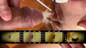 Blonde babe screws stranger in nasty public toilet tryst - explicit oral&#x1F61C; tease