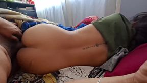 POV Despierto a mi hermanastra nalgona latina sexy