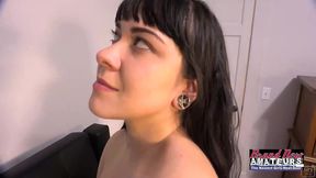 sexy south-american brunette victoria was pussy & throat fucked!