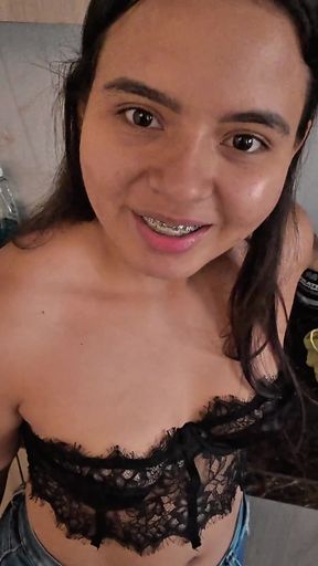 STEPMOM WANTS TO FUCK IN THE KITCHEN CUMSHOT IN MOUTH   Clip 1