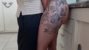 pt 1 -i caught my hot neighbor in her kitchen