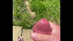 Chrissy wanking after sucking off the DPD driver