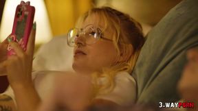 3-Way Porn - 2 Cute Emo Babes are Fucked Hard by Big Cock in 3some