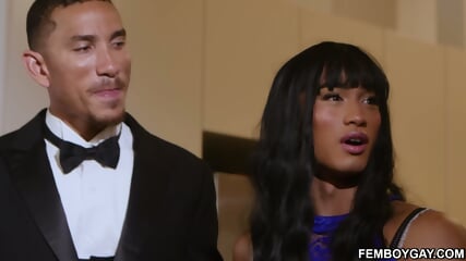 Prom Femboy Luca Knight Tag Teamed by his Friends Axel Green and Seb Leblan!