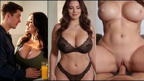 big-titted curvy milf rides the technician s cock - ai-generated content