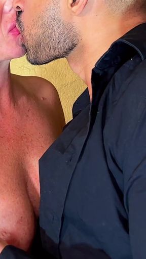 Cindy Presents Her Pussy at Dinner to His Employee