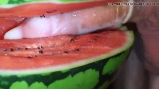 fruit fuck and self swallow - the best comes after splashing out